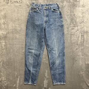 Vintage Lee High Rise Skinny Jeans Women's Sz 9 Medium Blue Denim